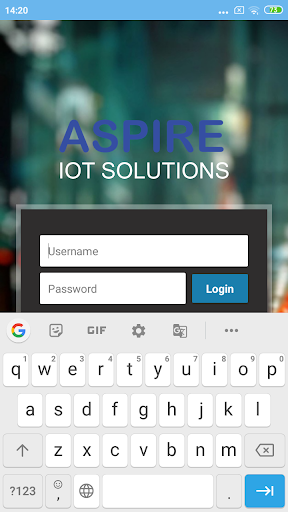 Aspire iot solutions Screen 2