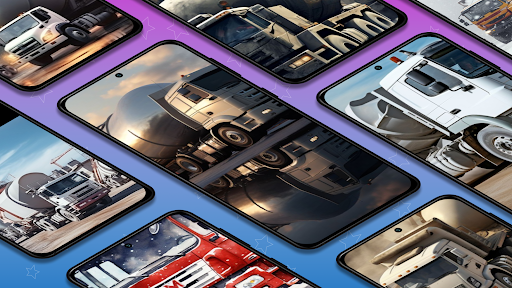 Concrete Mixer Trucks Wallpape