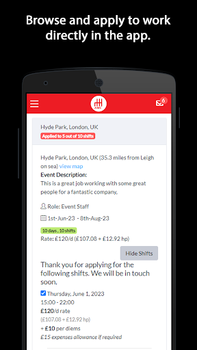 Android application AMCI Europe LTD Staff screenshort