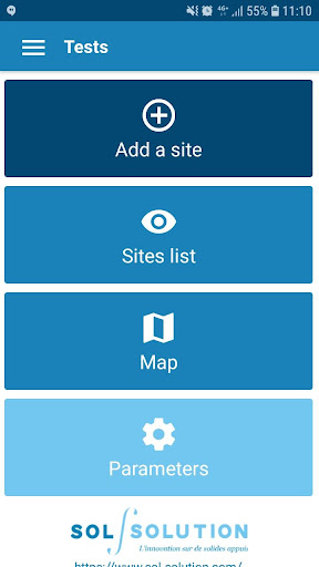 Android application SolSolution DCP screenshort