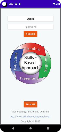 Android application Skills Based Approach screenshort