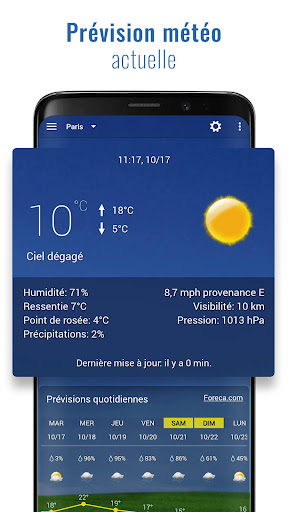 Horloge et météo Sense V2 screenshot 2