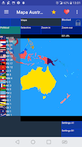 Screenshot 2 Mapa de Australia y Oceanía android