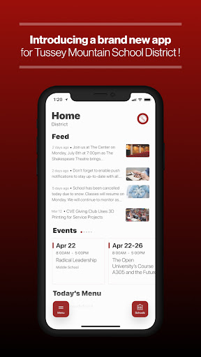 Android application Tussey Mountain School Distric screenshort