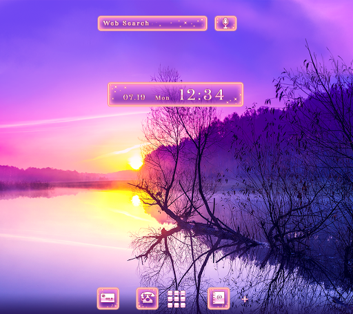 Android application Wondrous Lake Theme screenshort