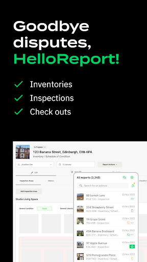 Android application HelloReport: Property Reports screenshort