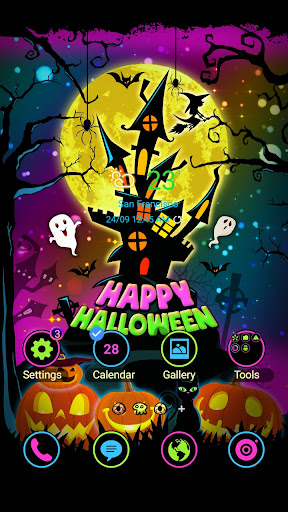Android application Colorful Halloween - Wallpaper screenshort