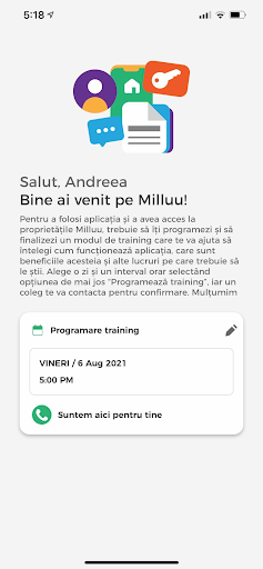 Android application Milluu Partner screenshort