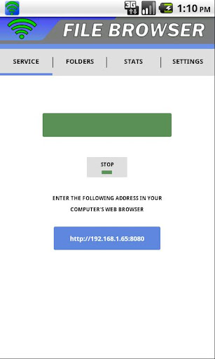 Android application WiFi File Browser screenshort