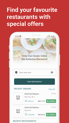 Android application Foodgital. screenshort