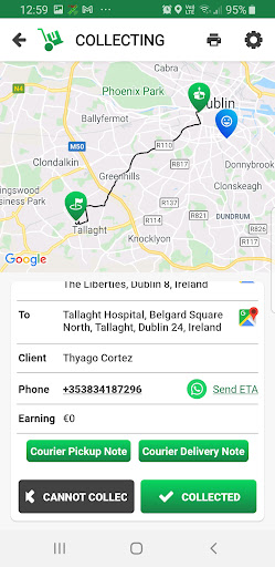 Android application Ondway Driver screenshort