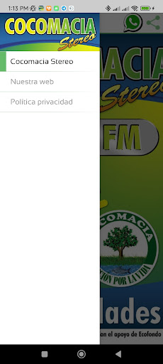 Cocomacia Stereo 106.8 FM Screen 2
