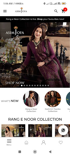Android application Asim Jofa screenshort