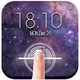 Night fingerprint style lock screen for prank icon