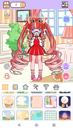 Android application Magical Girl Avatar Factory screenshort