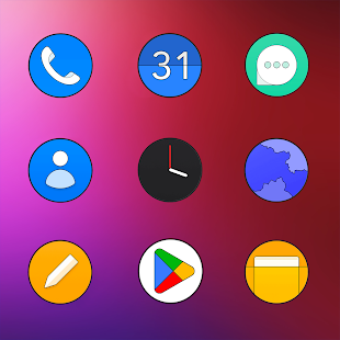 Oxigen Circle - Icon Pack Bildschirmfoto