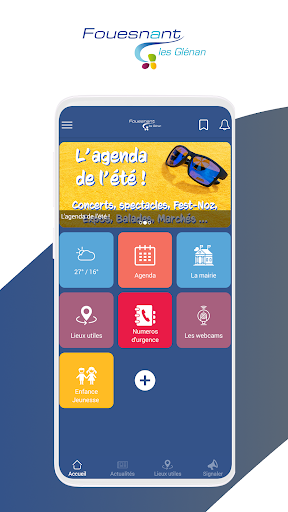 Android application Fouesnant dans ma poche screenshort