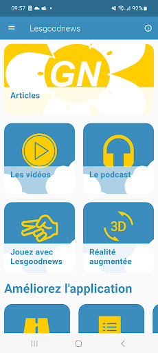 Android application Lesgoodnews screenshort