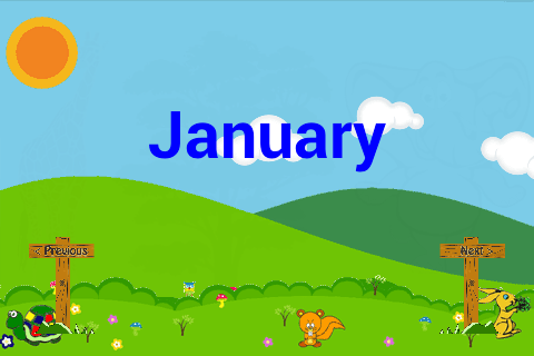 Learn Clock,Day  Month - Kids