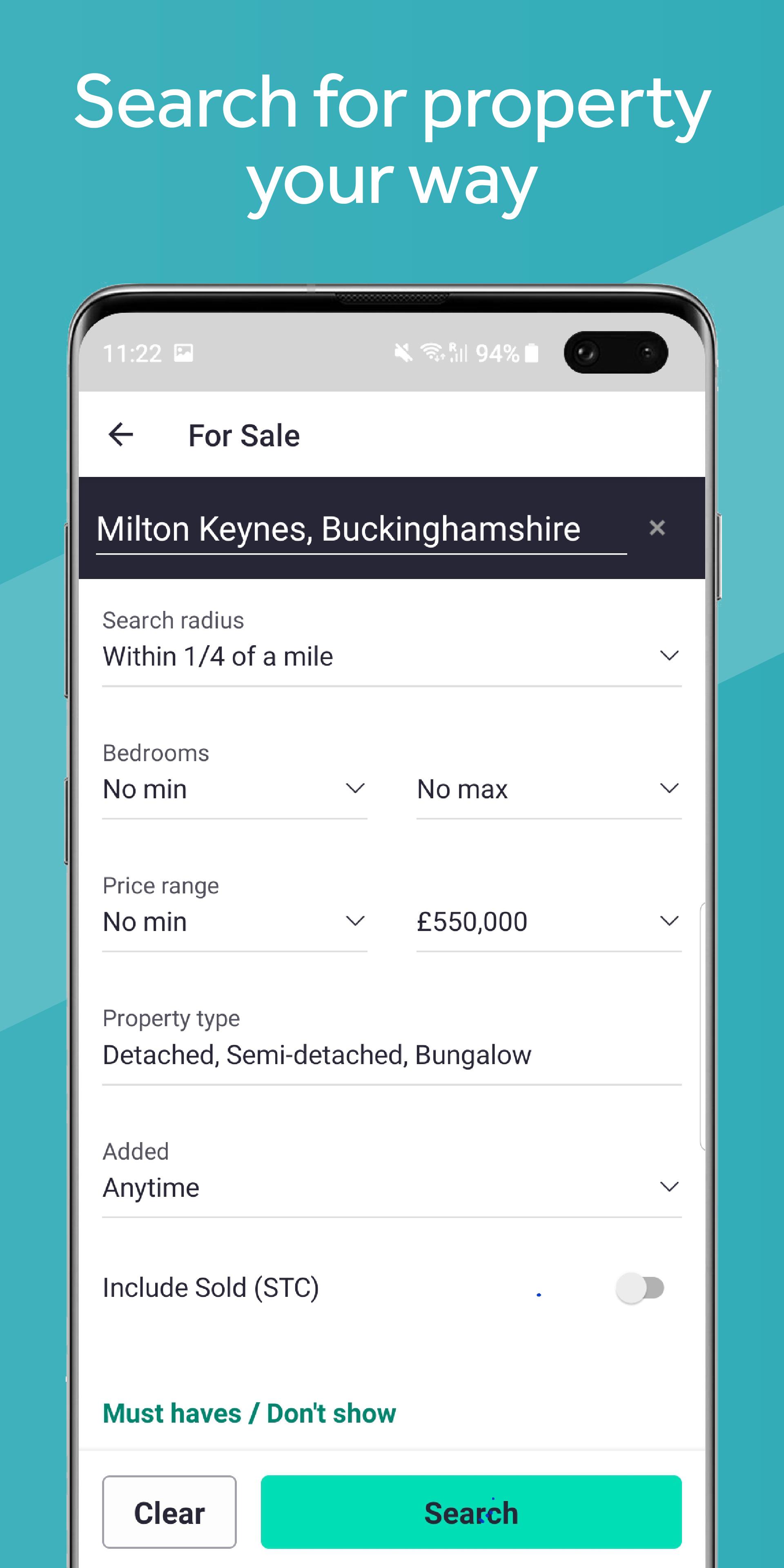 Android application Rightmove – search UK properties for sale & rent screenshort