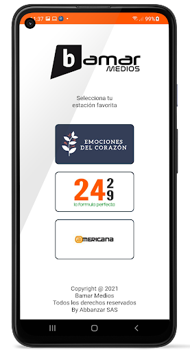 Android application Bamar Medios screenshort