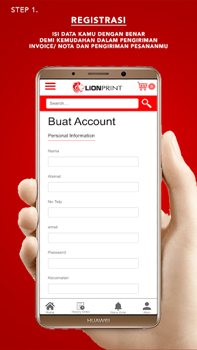 Android application Lion Print screenshort