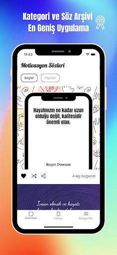 Android application Resimli Motivasyon Sözleri screenshort