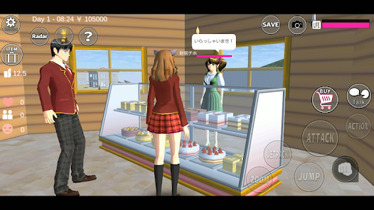 Sakura School Simulator MOD APK v1.039.55 (Menu ,Unlimited Money, Unlocked all)🔥 poster-4