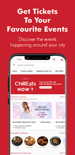 Android application ChillEats screenshort