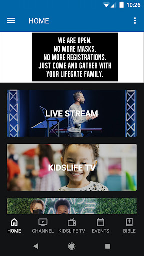 Android application LIFEGATE screenshort
