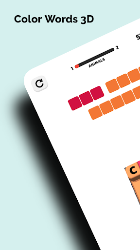 Android application Color Words 3D screenshort