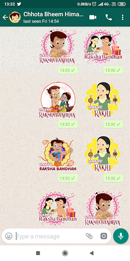 Screenshot of Chhota Bheem WAStickers