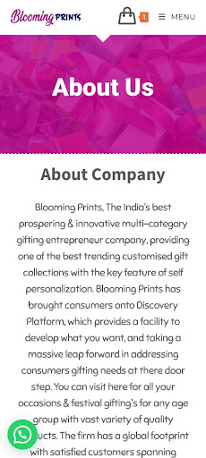 Android application Blooming Prints screenshort