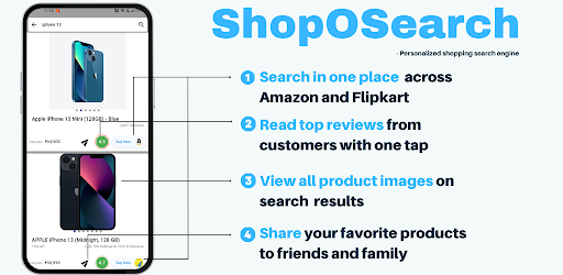 Android application ShopOSearch : Deals & Search screenshort