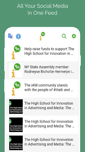 Android application iAM HS screenshort