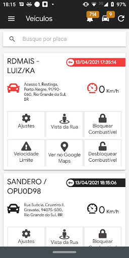 Efficace Rastreamento Screen 2