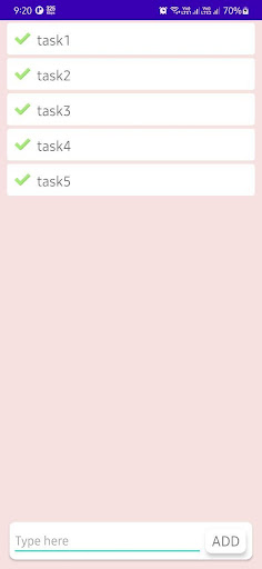 Android application TODO - Simple ToDo app screenshort