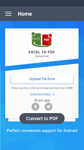 Excel to PDF Converter : xls t Screenshot