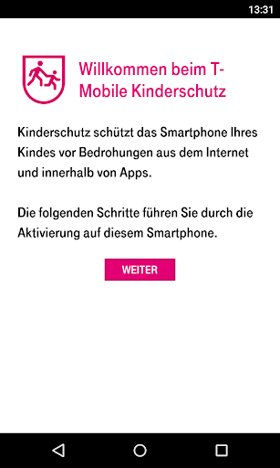 Android application Kinderschutz screenshort