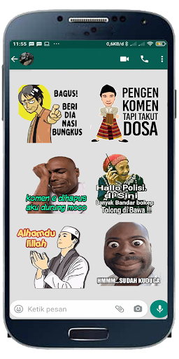 Stiker WA Perang Gambar Guyon Lucu WAStikerApps