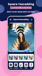 Square Cascadding Photo Editor
