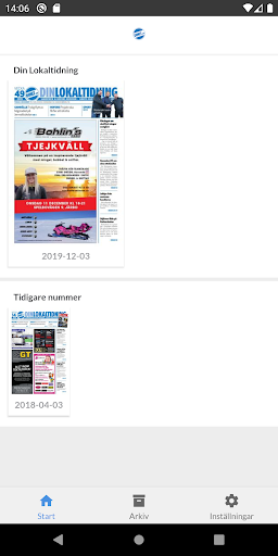 Android application Din Lokaltidning screenshort