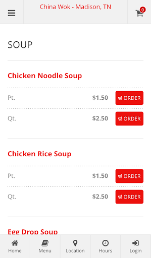 China Wok Madison Online Order Screen 3