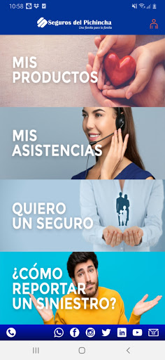 Android application Seguros del Pichincha screenshort