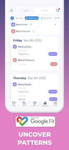Screenshot of Mood Tracker+