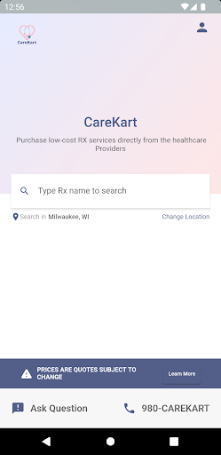Android application CareKart screenshort
