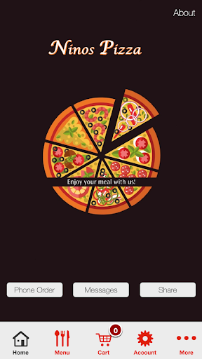 Android application Ninos Pizza screenshort
