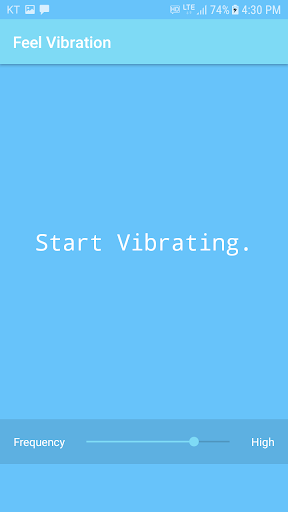 Android application Vibrate Plus screenshort