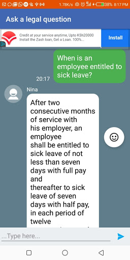 Android application Silk: Your AI Lawyer screenshort