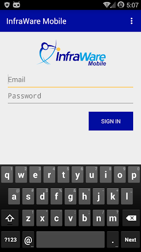 Android application InfraWare Dictation screenshort